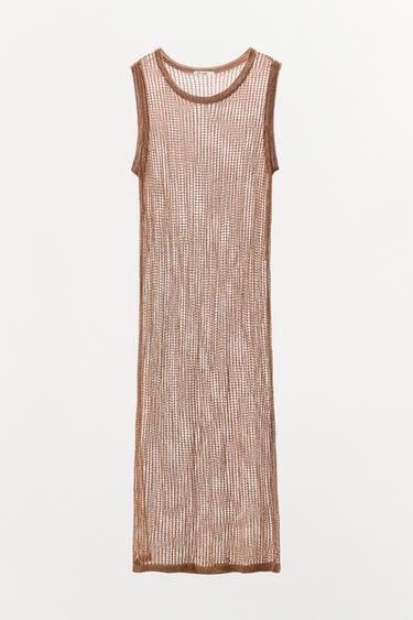 ROBE RÉSILLE FIL MÉTALLISÉ - 140 de Zara - Image 3