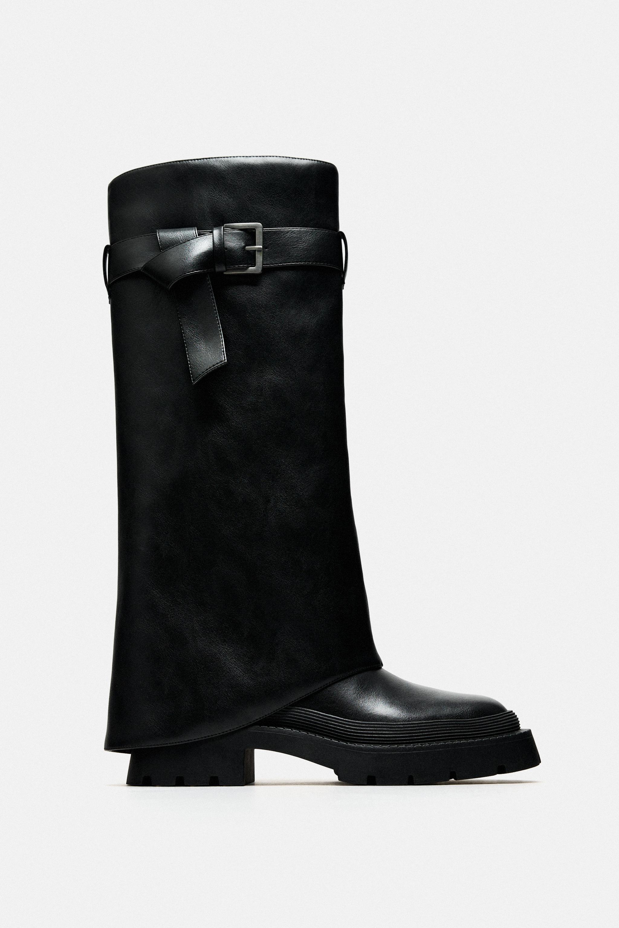 Bota discount blanca zara