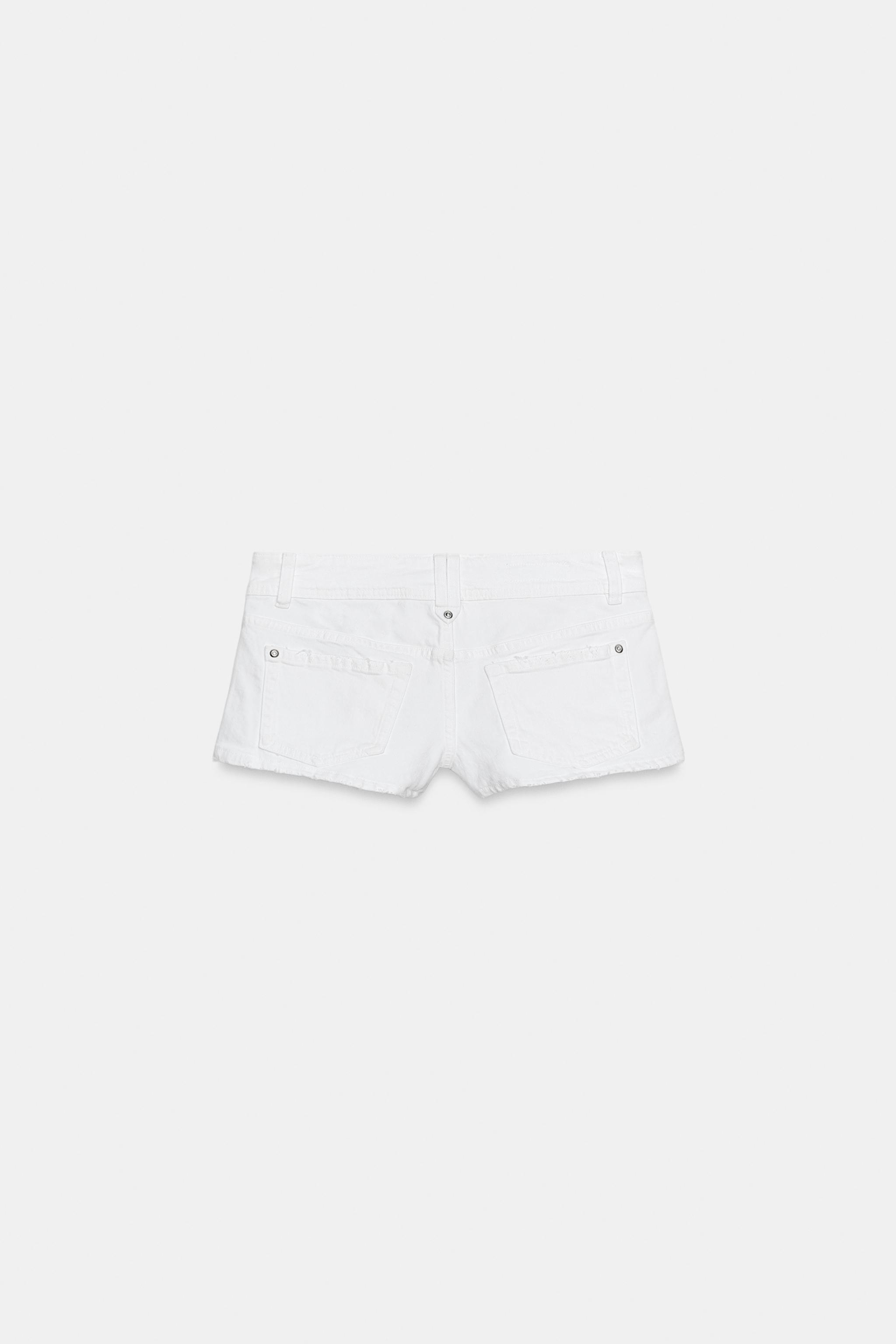 SHORT MINI EN DENIM TRF TAILLE BASSE