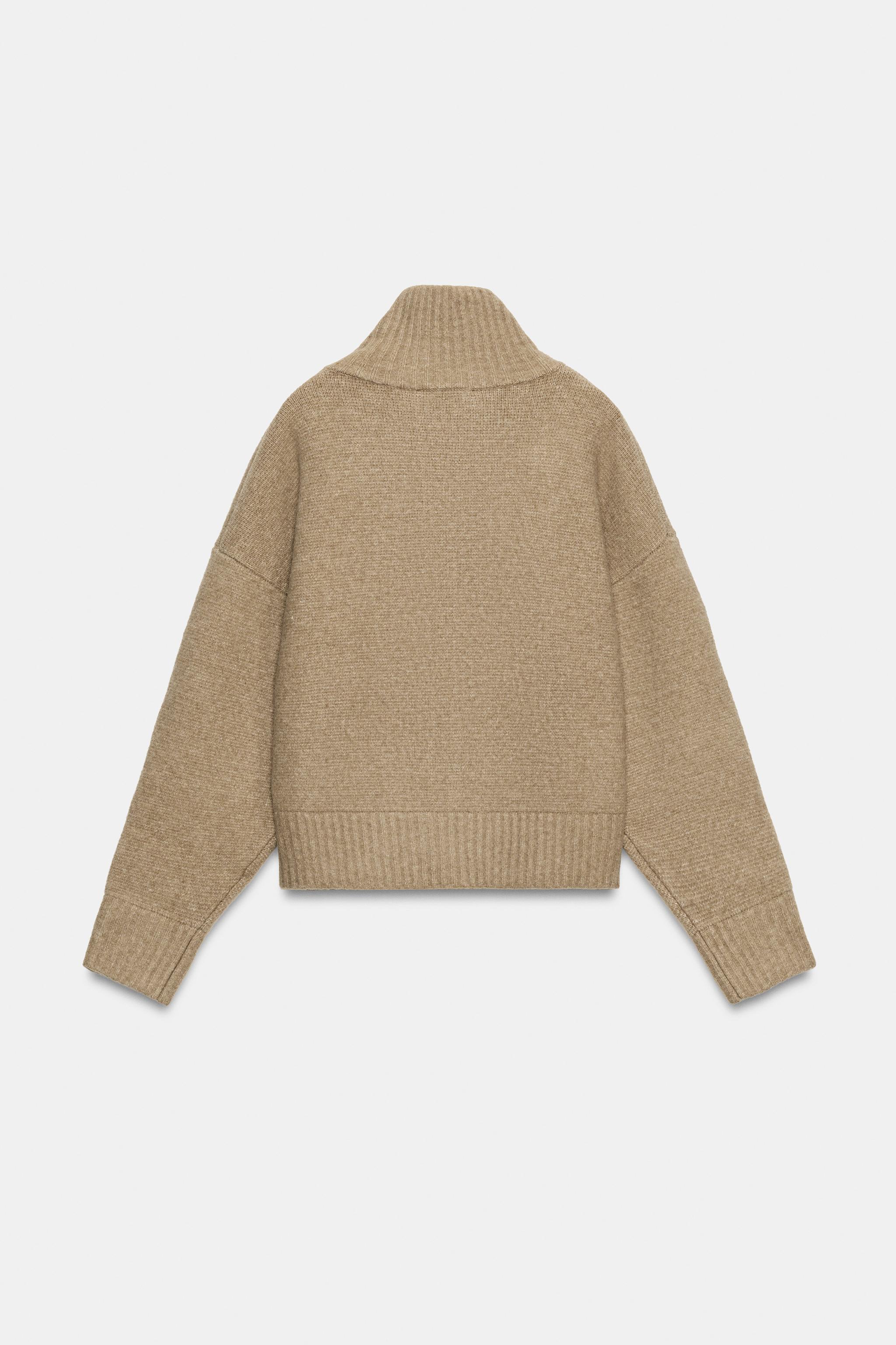 HIGH NECK CARDIGAN