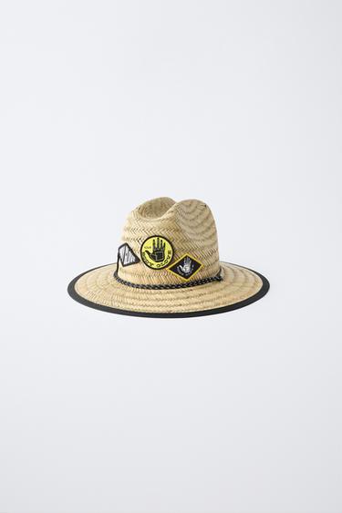 GORRO EFECTO PAJA PARCHES BODY GLOVE © - Tabaco de Zara