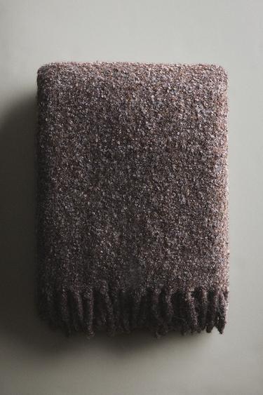 FRINGED THROW - Brown by Zara - Image 4