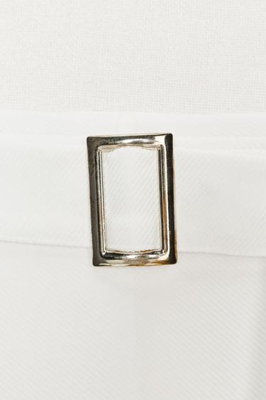 BELTED LAYERED SKIRT - White by Zara - Image 5