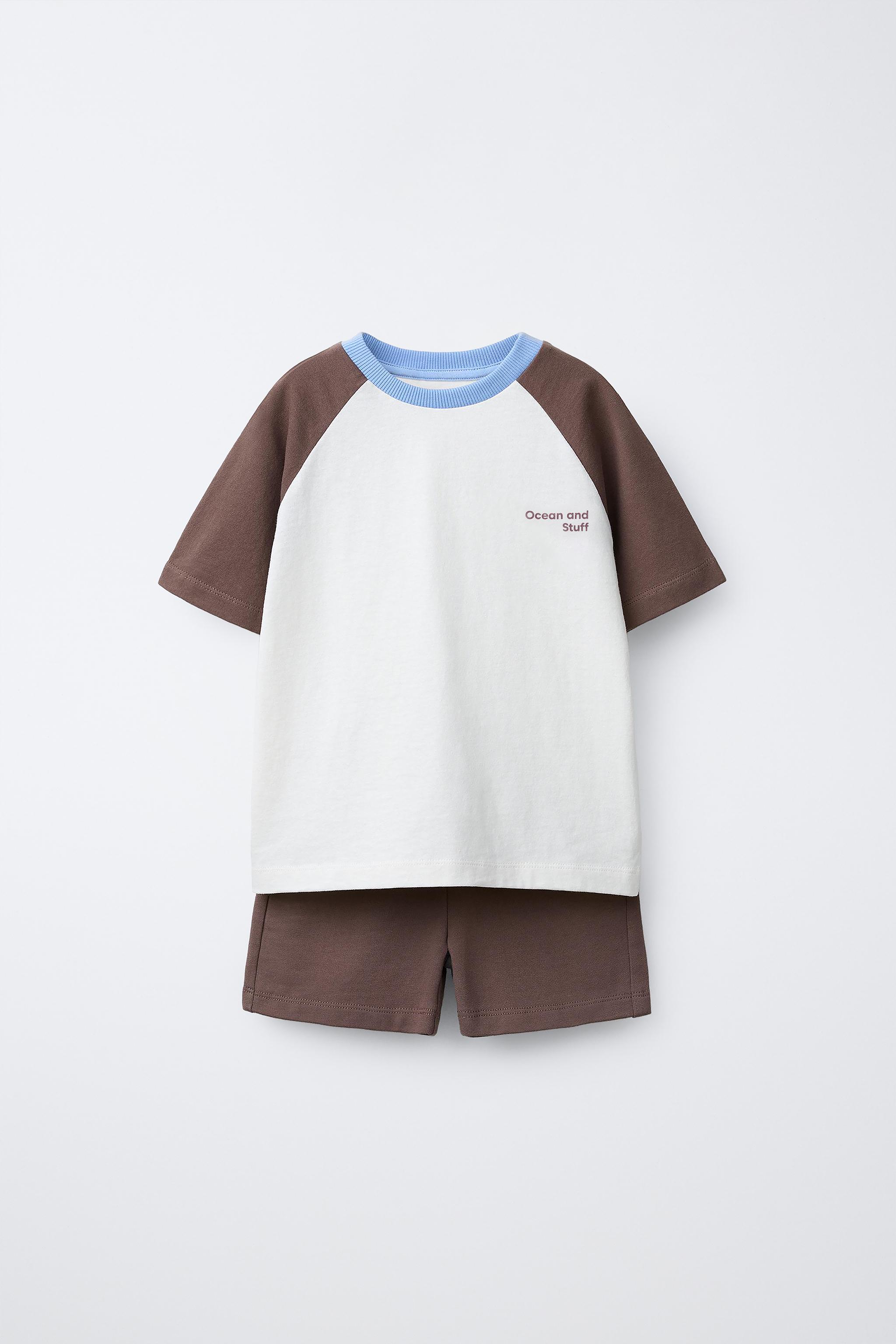ENSEMBLE JOGGING AVEC T-SHIRT ET SHORT COLOR BLOCK