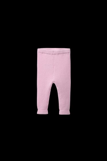 100% CASHMERE LEGGINGS - Pink by Zara - Image 0