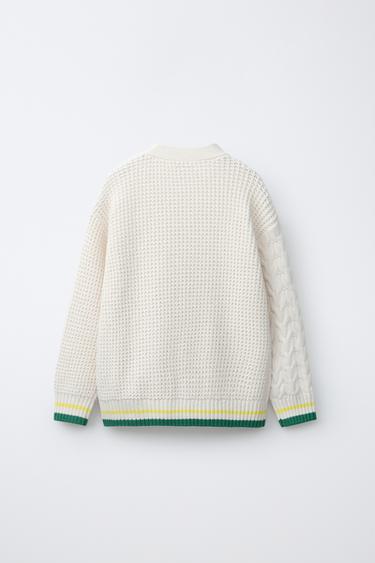 PENN © KNIT CARDIGAN - Ecru by Zara - Image 1