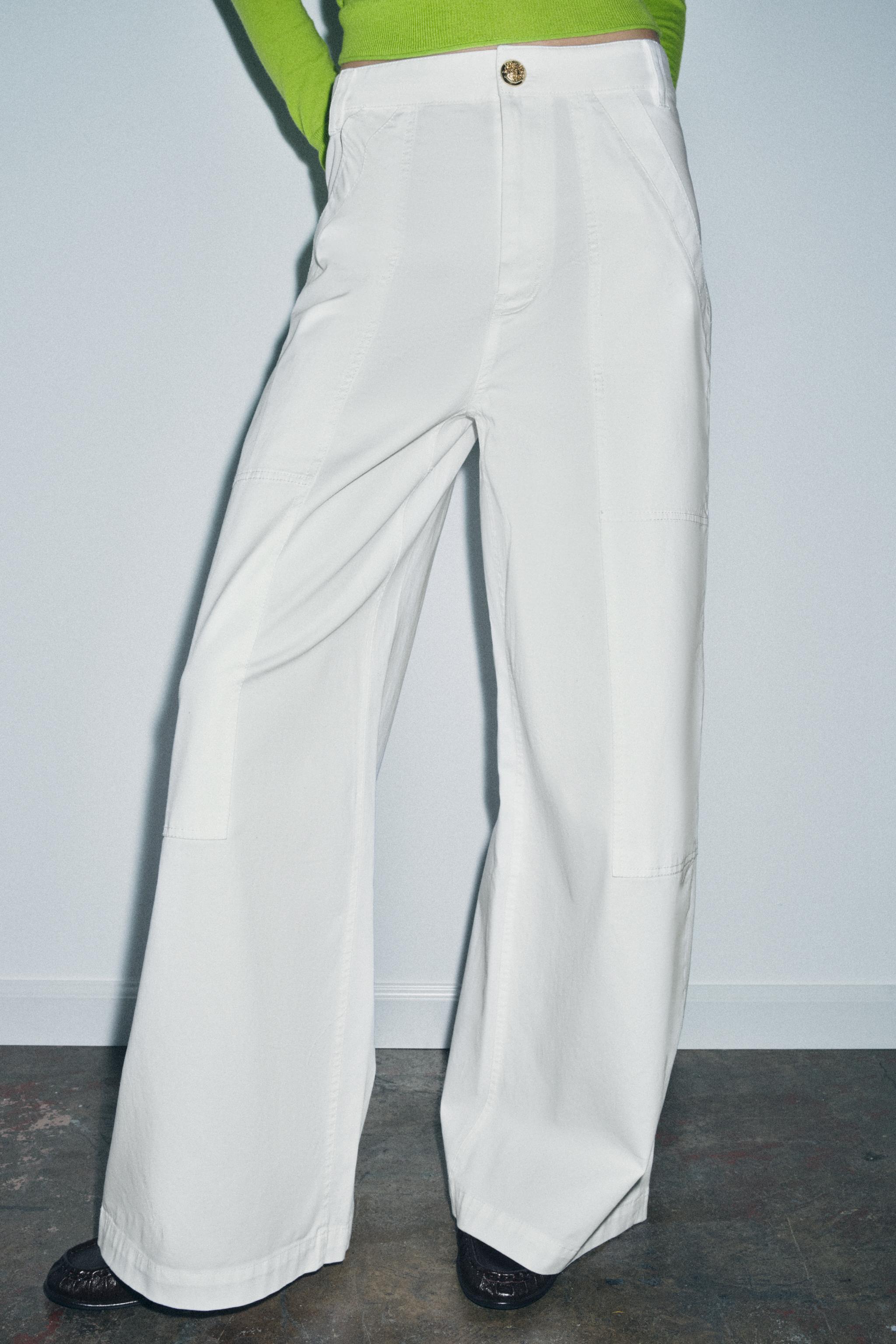 PANTALON WIDE LEG COTON ZW COLLECTION