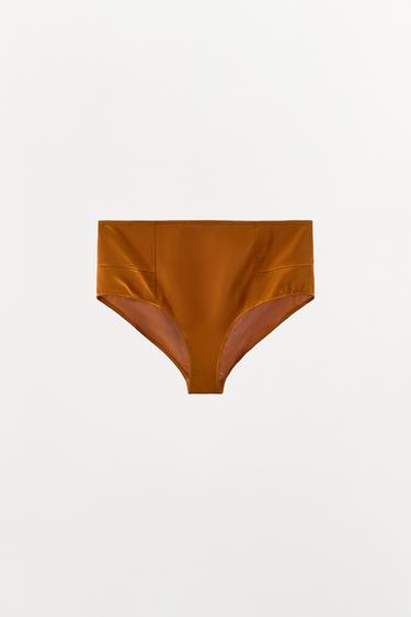 Zara WIDE CULOTTE PANTIES - Orange