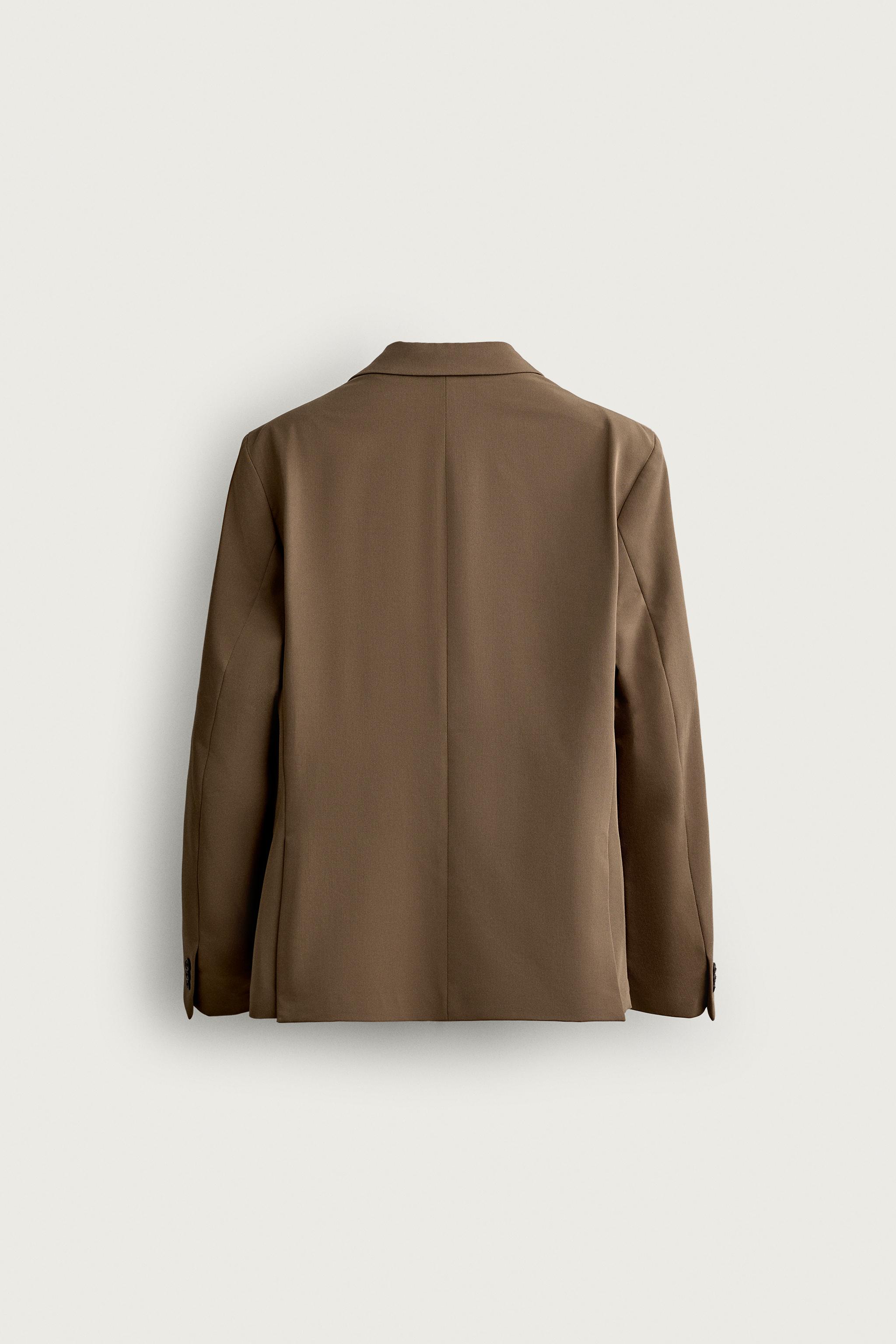 COMFORT SUIT BLAZER — taupe brown (alternate view)
