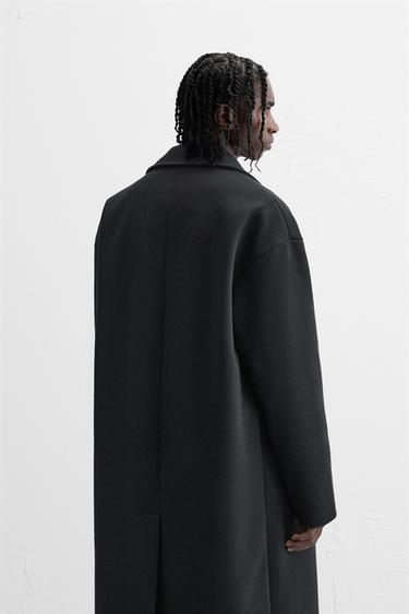 OVERSIZE FIT COAT - Black by Zara - Image 2