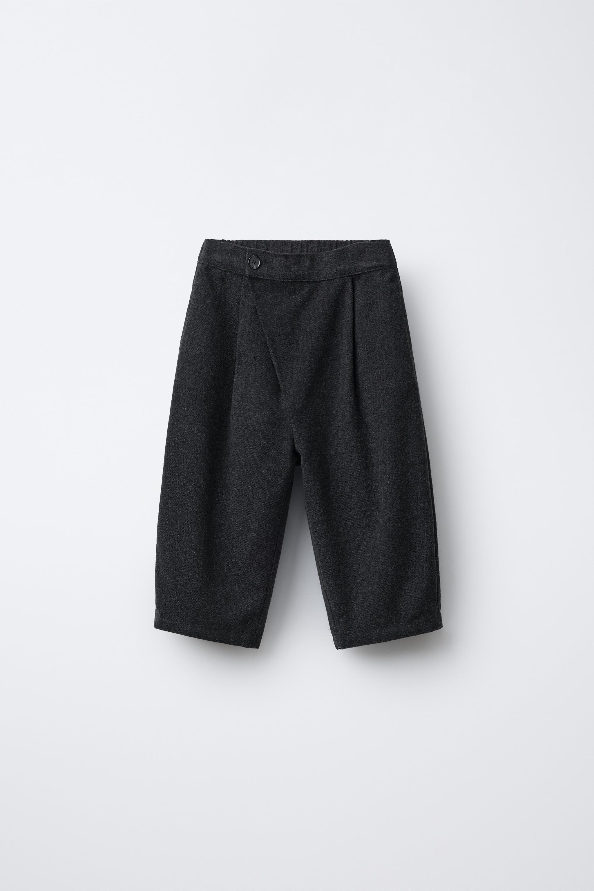 SOFT TOUCH BAGGY PANTS - Dark gray | ZARA Canada