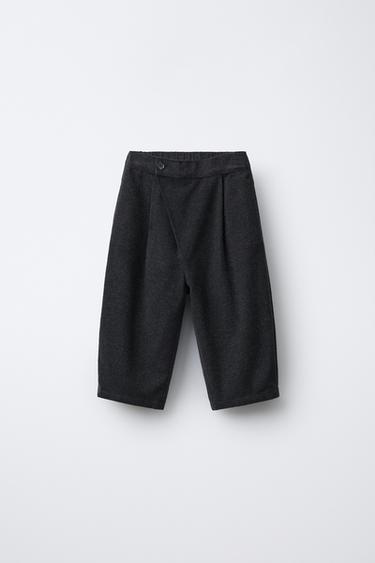 SOFT-TOUCH BAGGY TROUSERS - Dark grey by Zara - Image 0