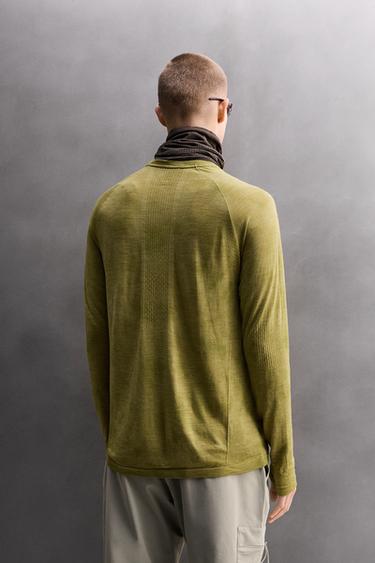 FIRST LAYER WOOL BLEND T-SHIRT - Oil by Zara - Image 2