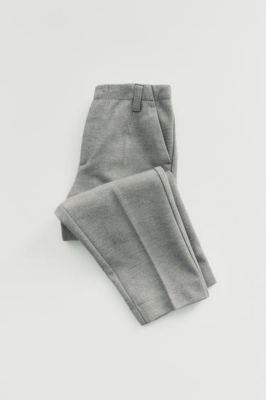 Zara COMFORT SUIT PANTS - Gray