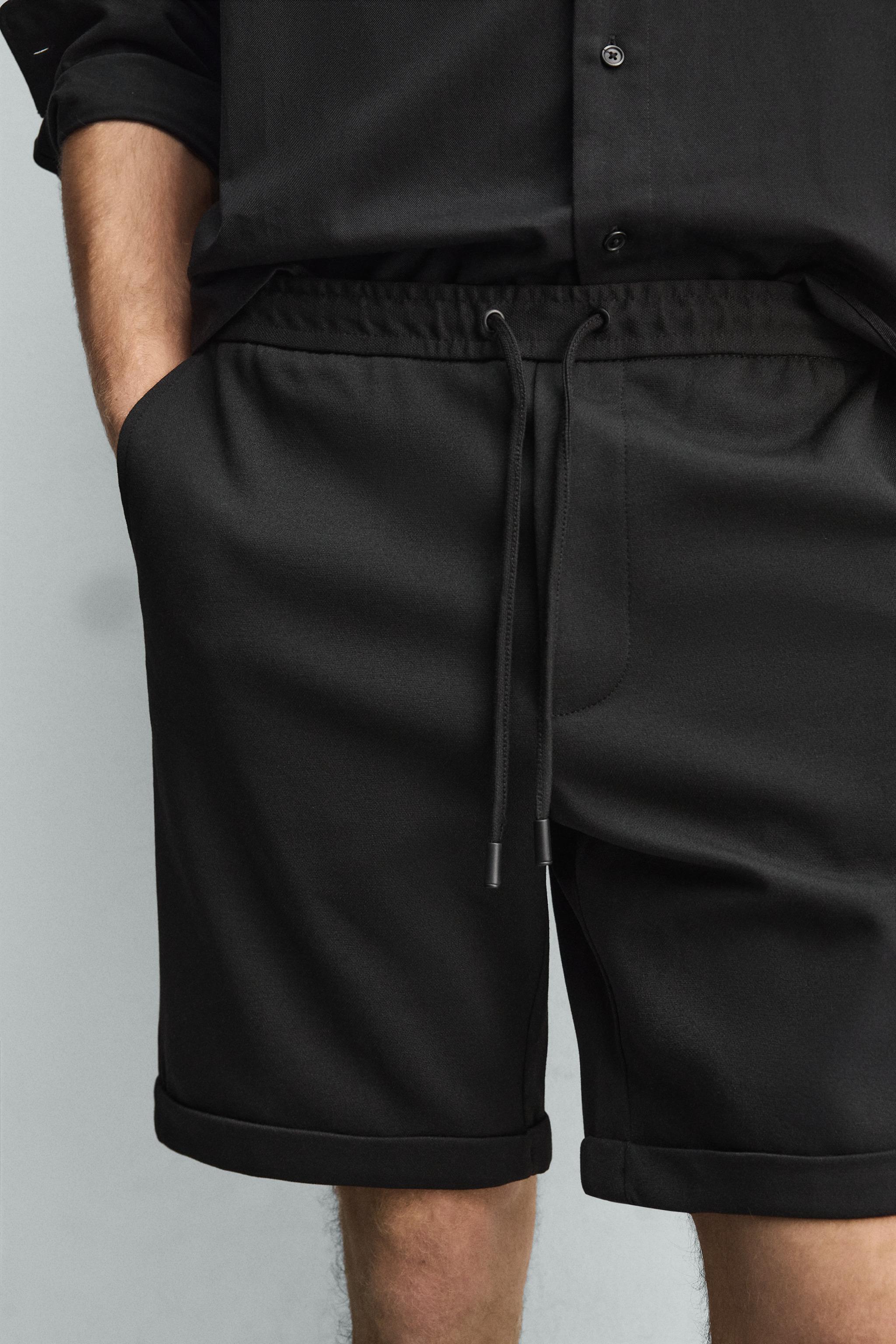 Мужские шорты Zara COMFORT REGULAR FIT SHORTS — фото 6