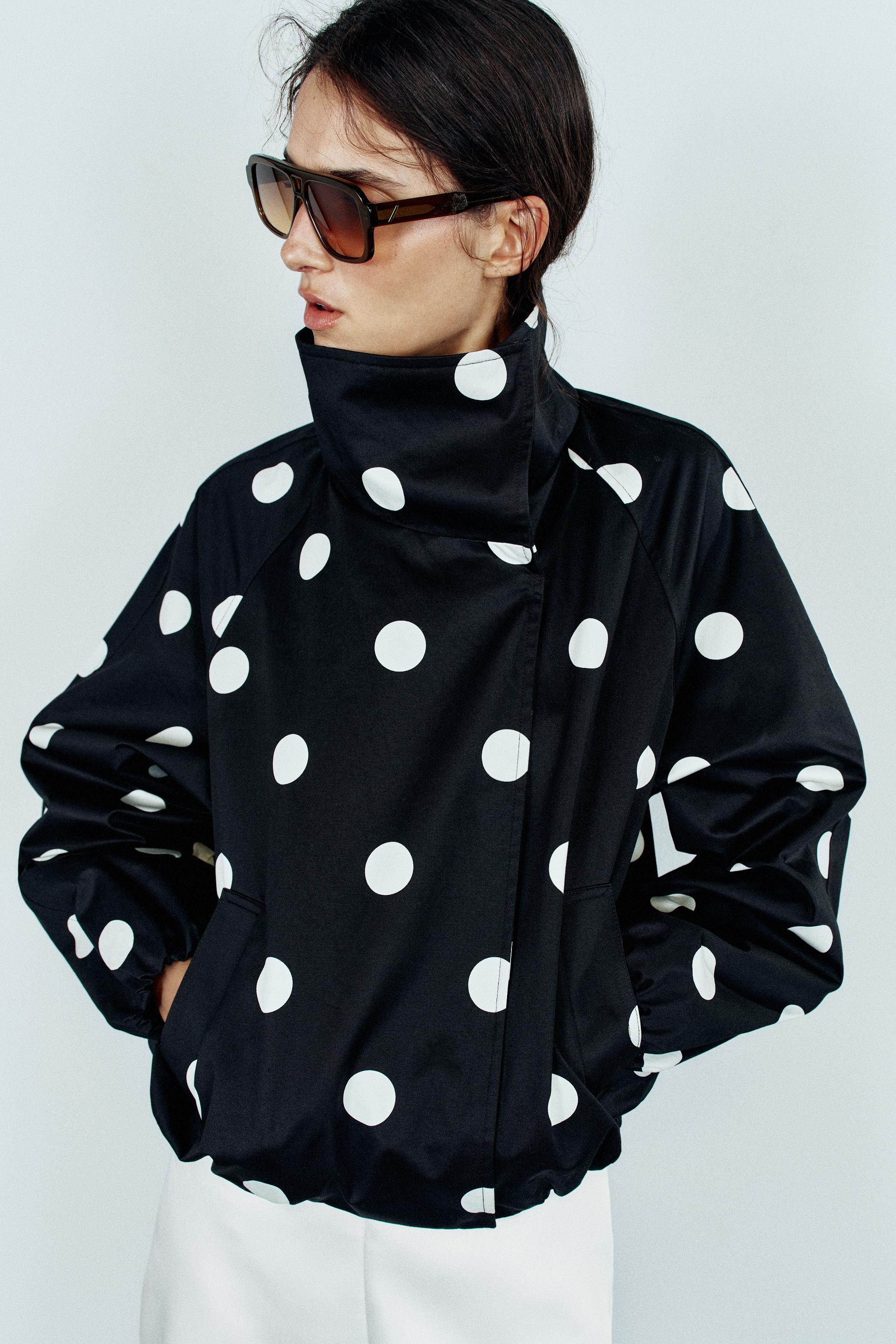 POLKA DOT BOMBER JACKET