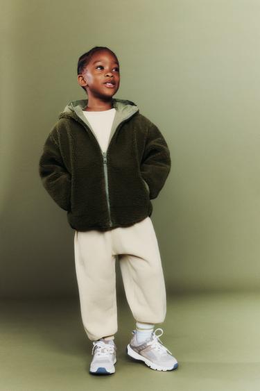 BLOUSON RÉVERSIBLE HYDROFUGE LOGO - Kaki de Zara