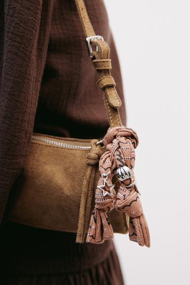 Zara BANDANA SHOULDER BAG - Brown - Image 0