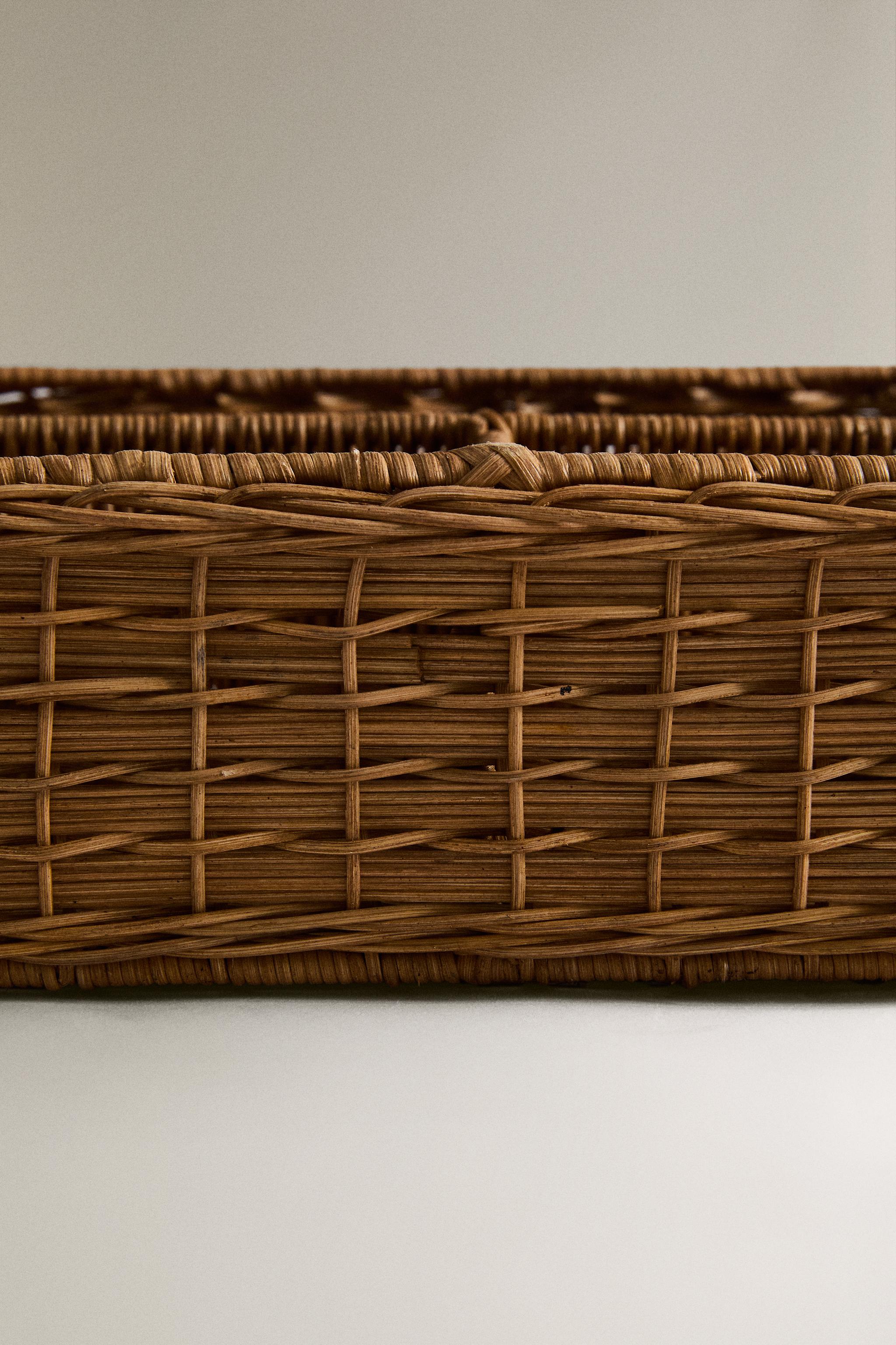 GRAND PANIER À RANGEMENT ENFANT ROTIN