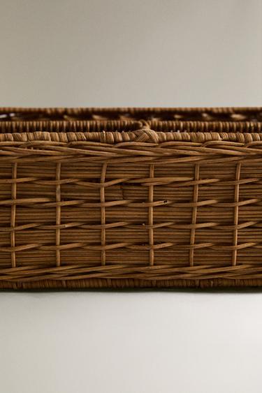 CHILDREN'S RATTAN ORGANISER - Light beige by Zara - Image 4