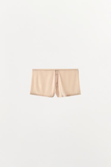 포인텔 보우 버튼 쇼츠 - Zara 페일 로즈