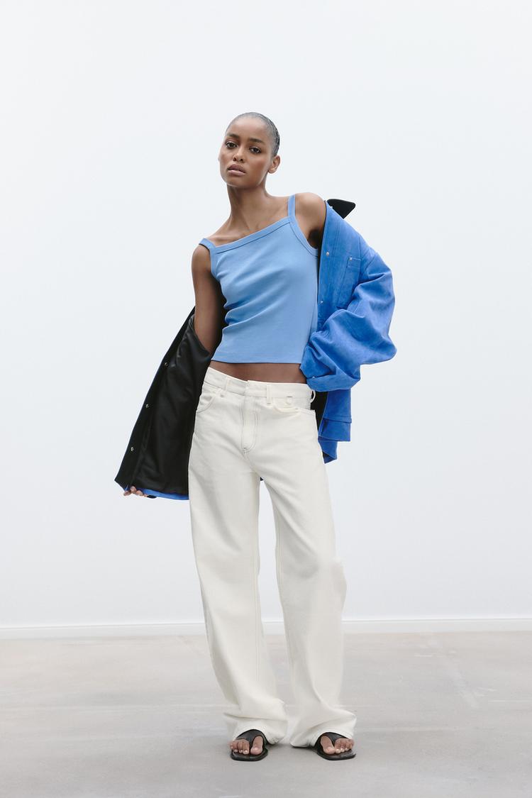 donna stradivarius top e gonna coordinati stradivarius