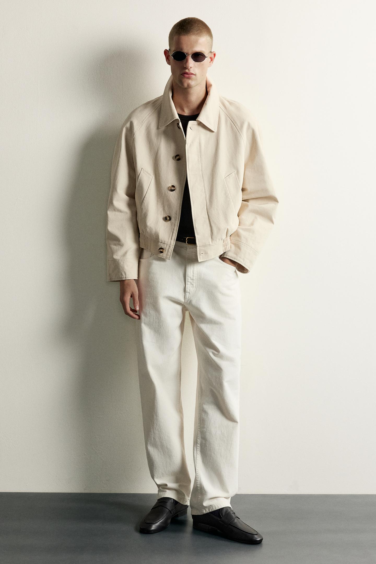 Мужские туфли Zara Leather Penny, цвет: Чёрный