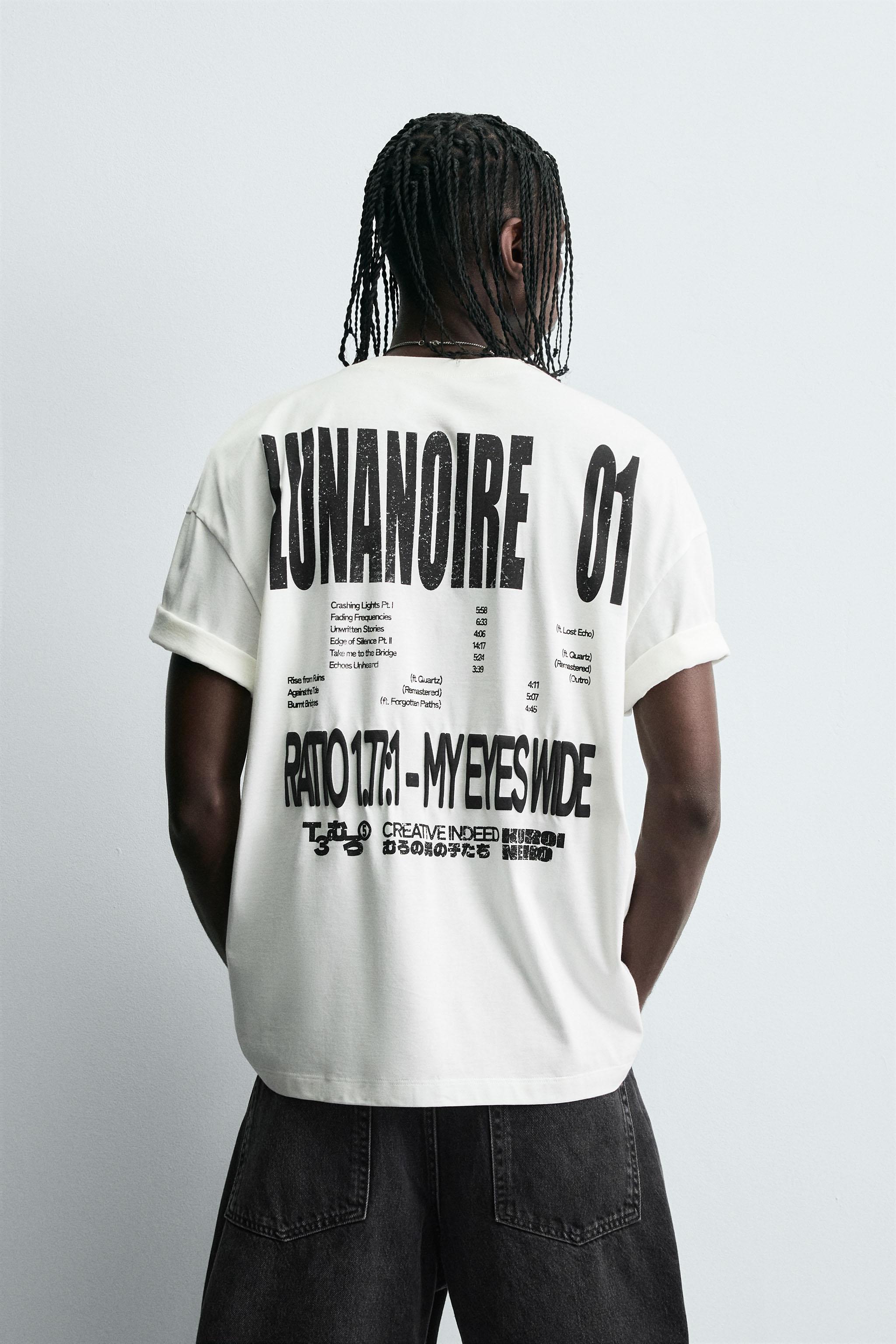 GRAPHIC TEXT T-SHIRT - White | ZARA United States
