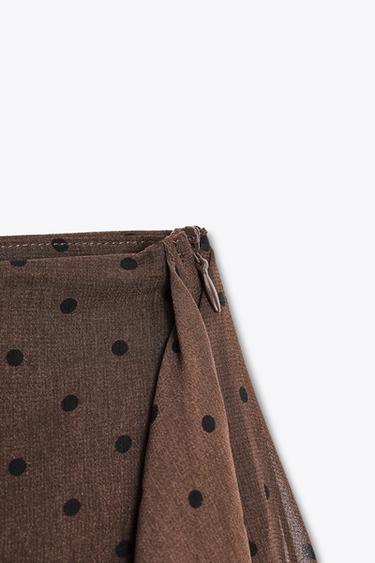 FRILL SKORT - Black / Brown by Zara - Image 2
