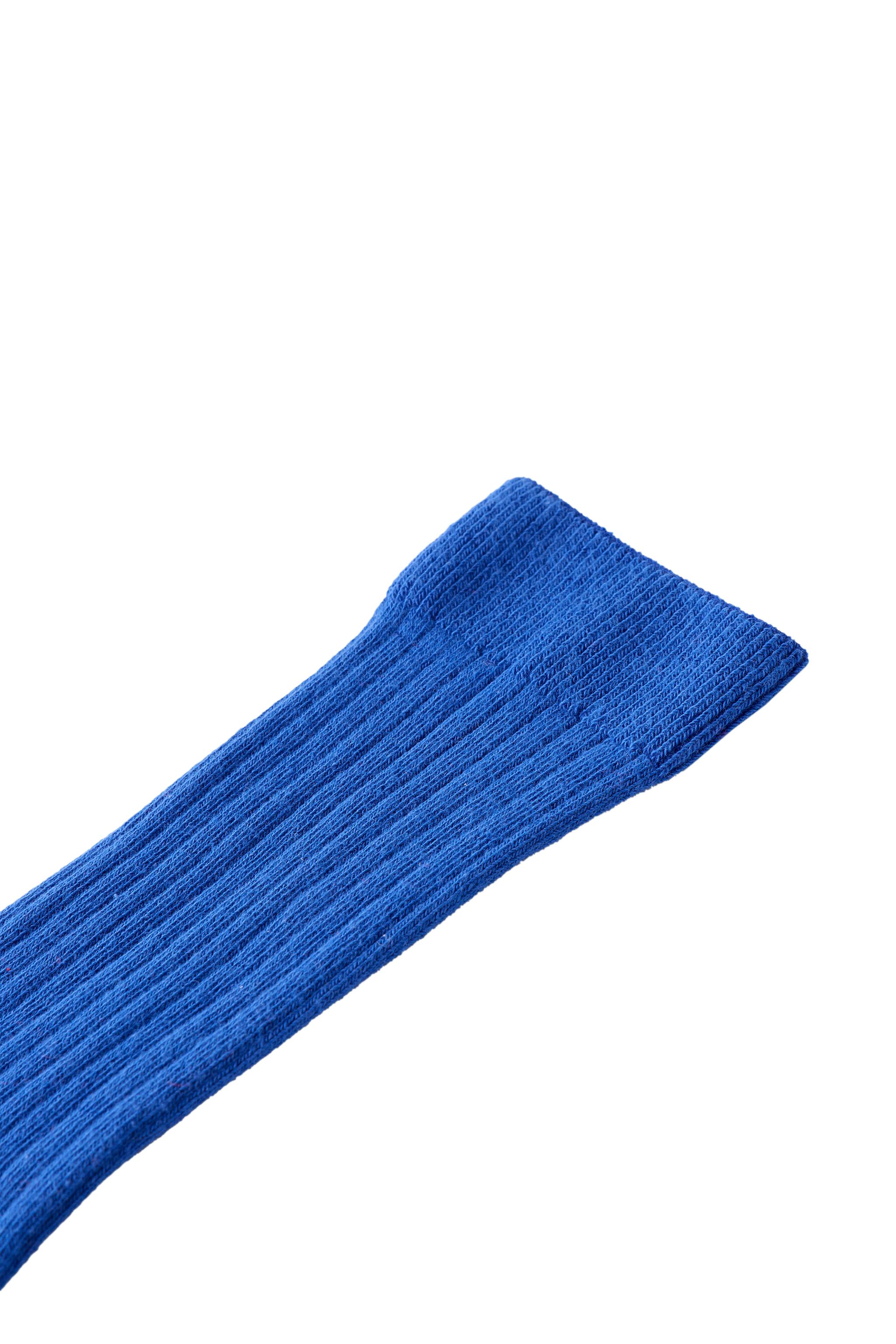 MID-LENGTH RIBBED SOCKS — Bluish (alternate view)
