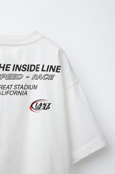 SLOGAN PRINT T-SHIRT - White de Zara - Image 3