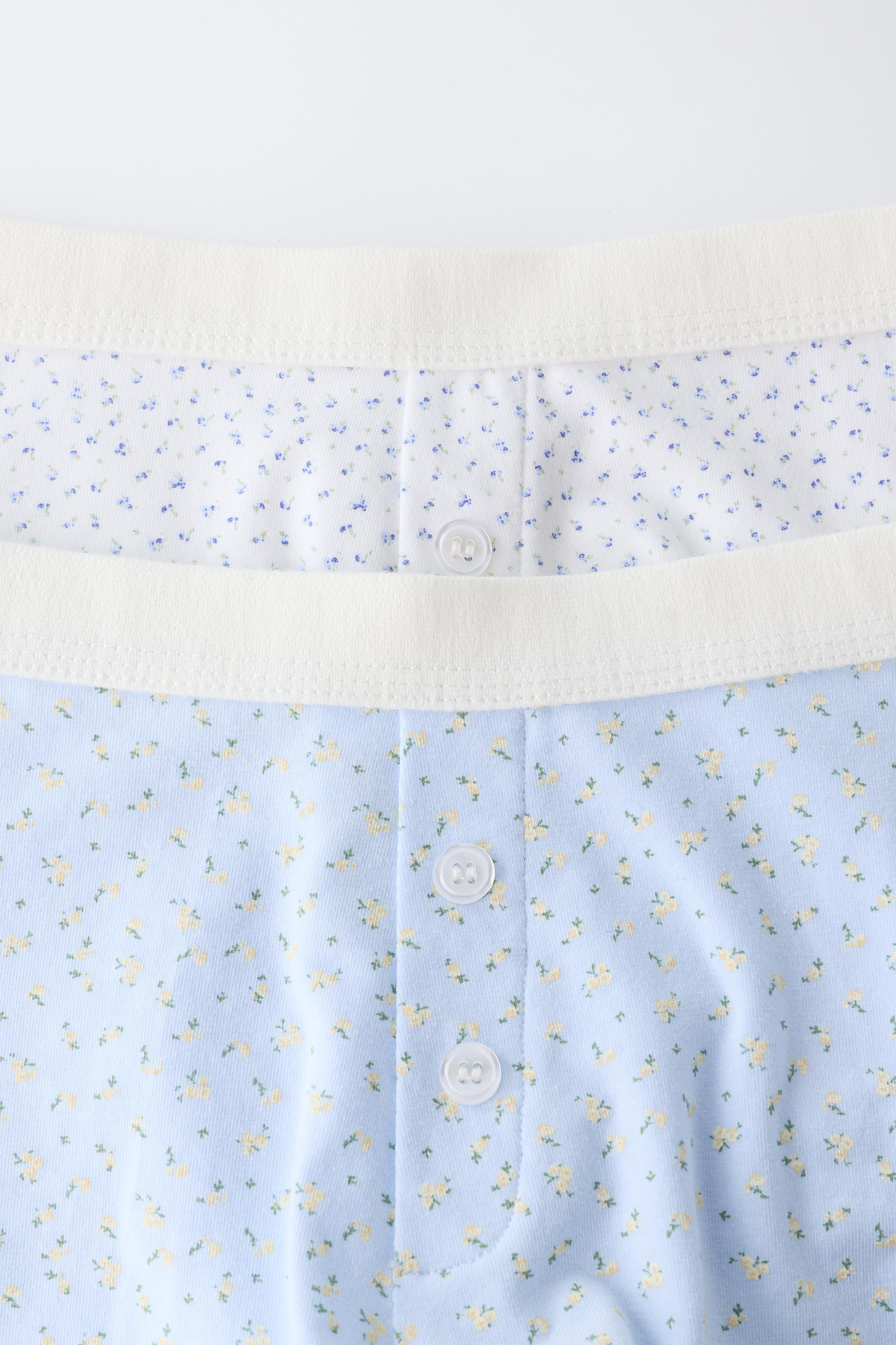 9-14 YEARS/ TWO-PACK OF FLORAL BOXERS