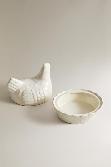 POT CÉRAMIQUE POULE - Crème de Zara - Image 1