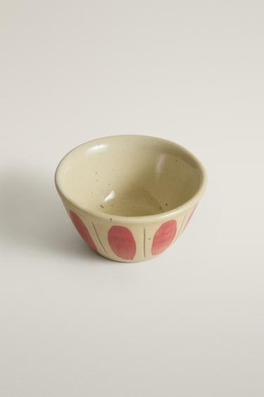MINI CIRCLE EARTHENWARE BOWL — Red 2