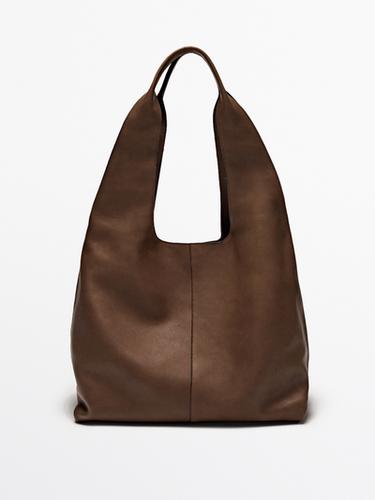 Zara Nappa leather tote bag - Leather - Image 0