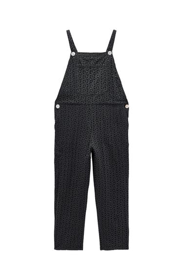 EMBROIDERED EYELET JUMPSUIT
