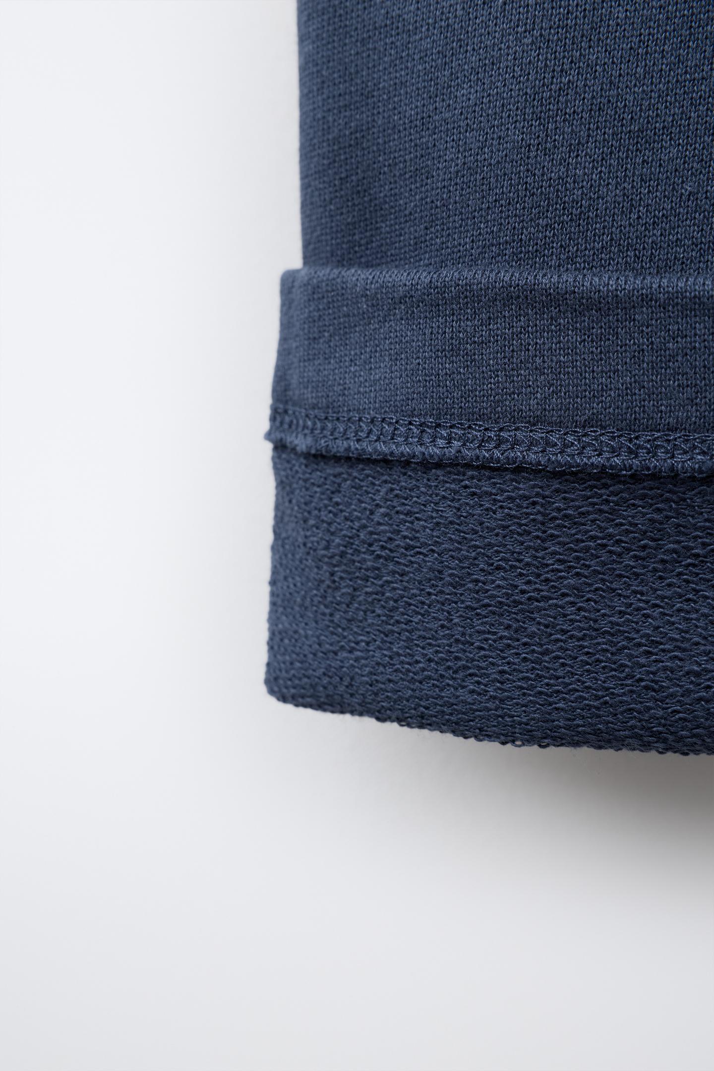 Детские брюки Zara Wide Leg Text, цвет: Синий — фото 4