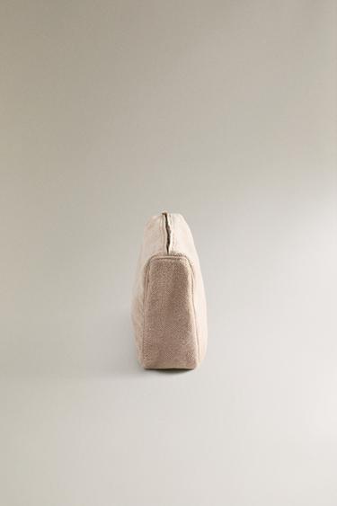 LARGE TERRY TOILETRY BAG - Ecru White by Zara - Image 2