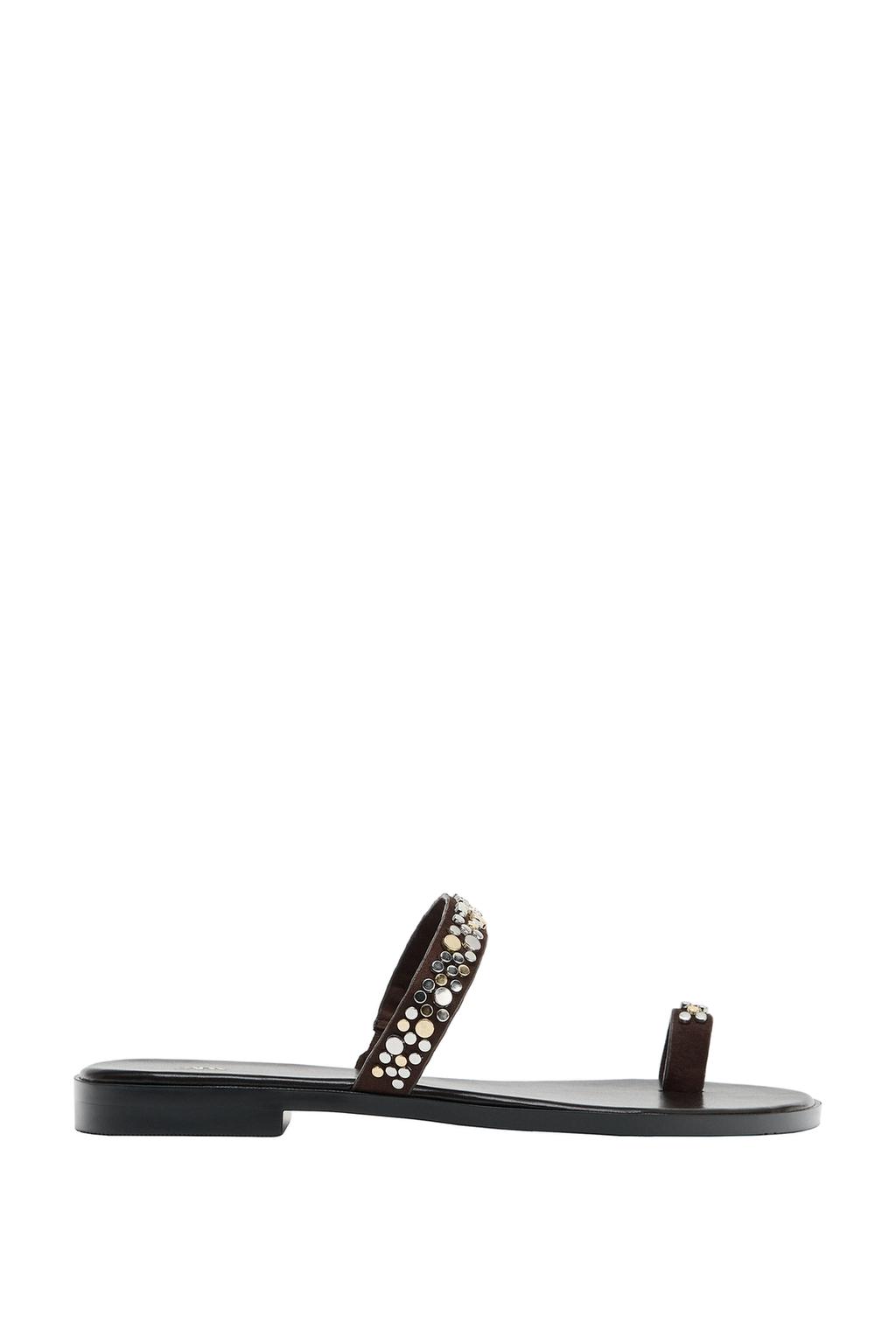 FLAT STUDDED SANDALS - image 3