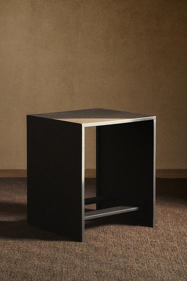 AGED METAL SIDE TABLE - Black by Zara - Image 6