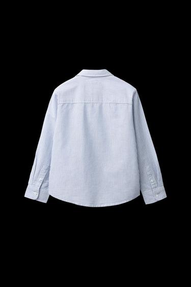 OXFORDHEMD MIT STREIFEN - Blau von Zara