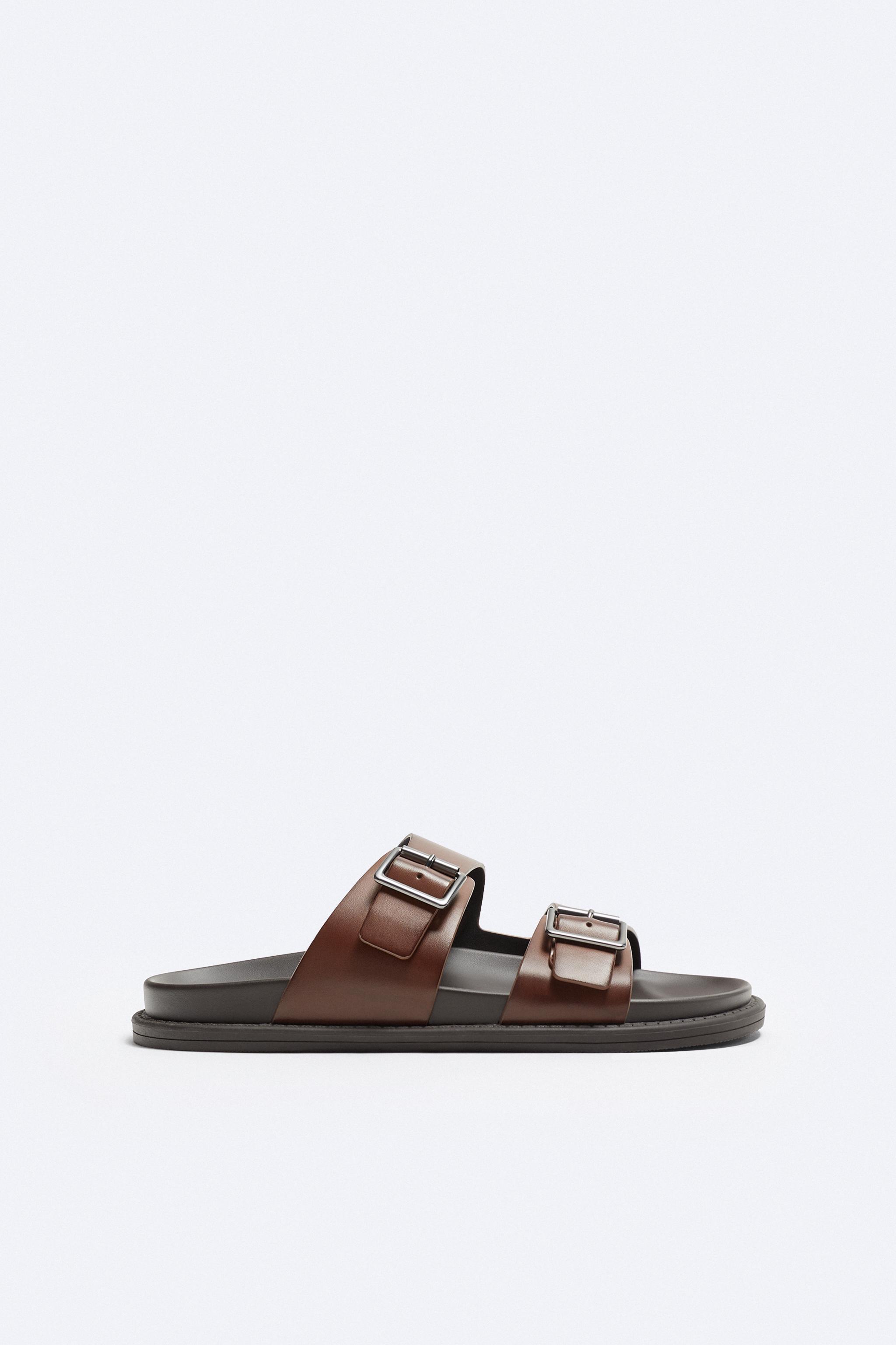 Zara double strap store sandals