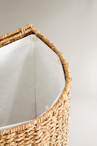 SEAGRASS BASKET WITH LID - Light beige by Zara - Image 3
