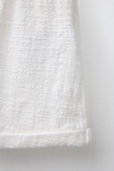 BERMUDA UNIE COMBINÉE - Blanc cassé de Zara - Image 3