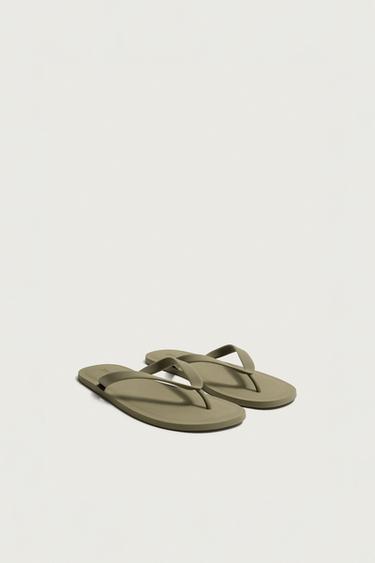SANDALES À BRIDES - Gris taupe de Zara