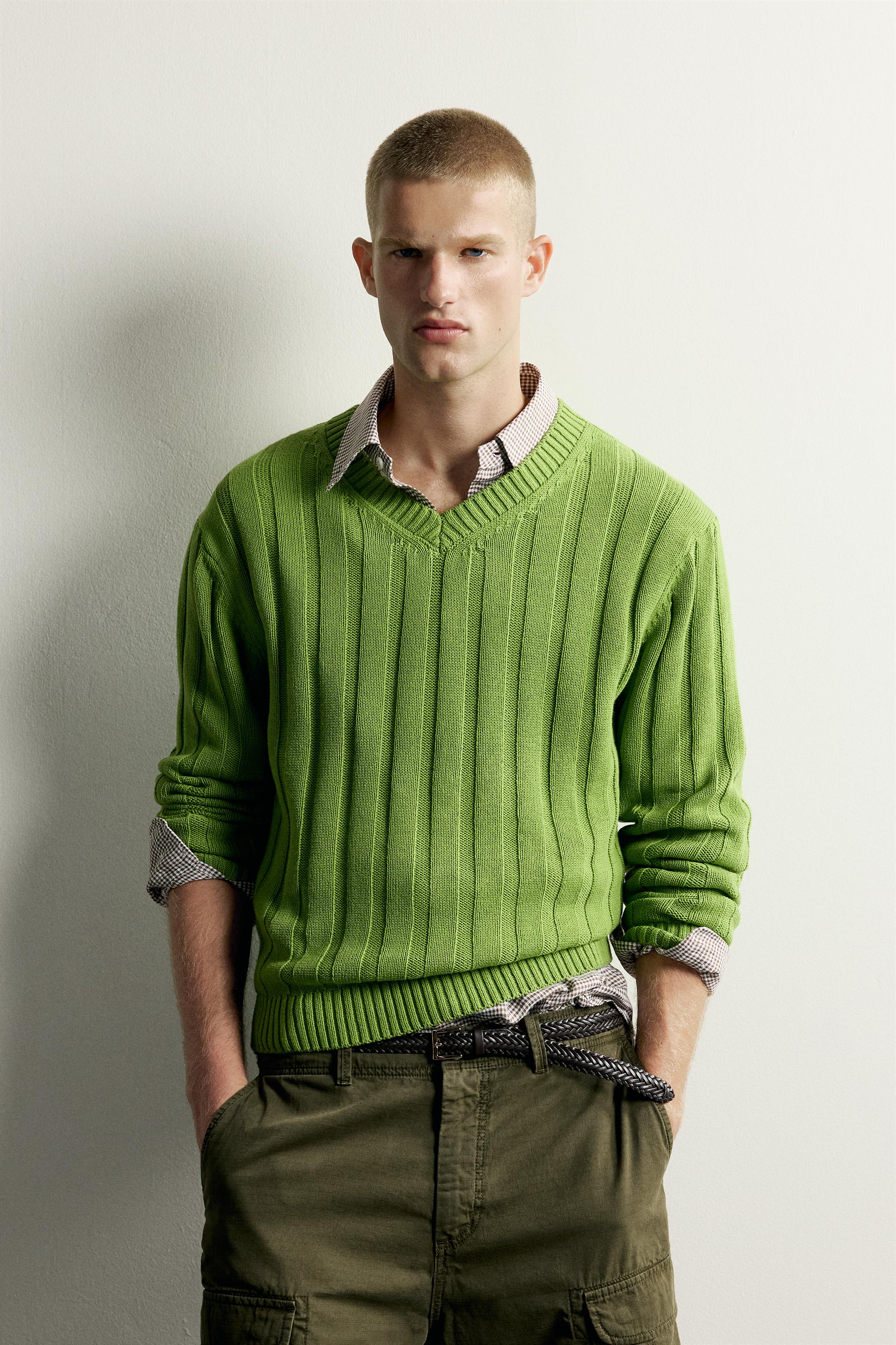 RELAXED FIT RIBBED JUMPER