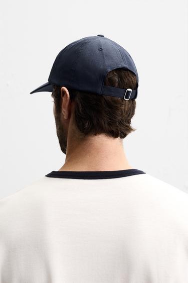 CASQUETTE BRODERIE COMBINÉE - Bleu marine de Zara - Image 2