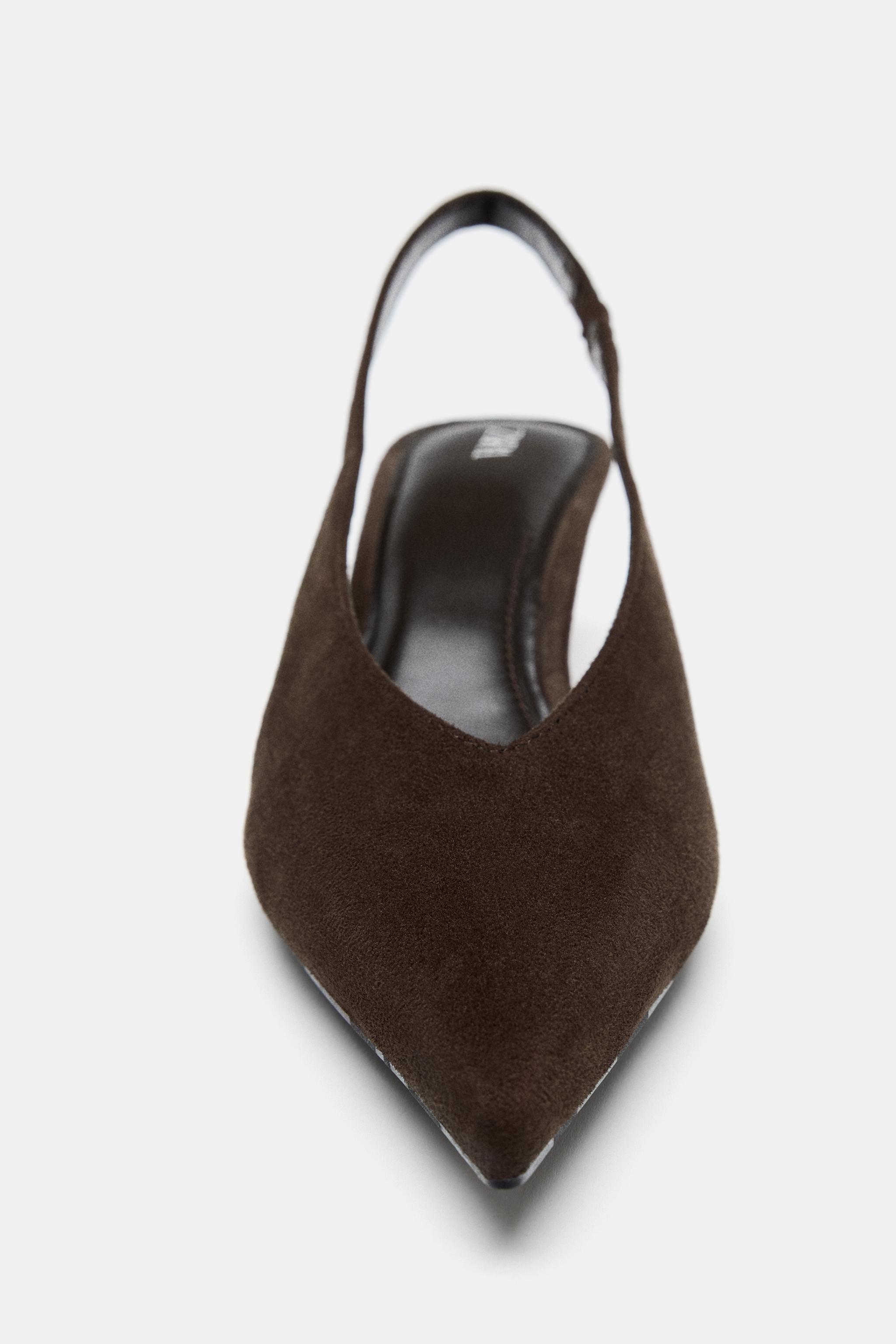 KITTEN HEEL SLINGBACK SHOES