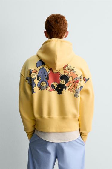 PETER PAN LOST BOYS HOODIE HARRY LAMBERT FOR ZARA X DISNEY - Yellow by Zara