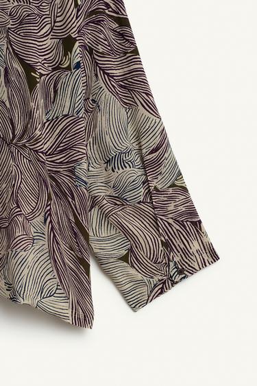 PRNTD SHRT - Purple by Zara - Image 8